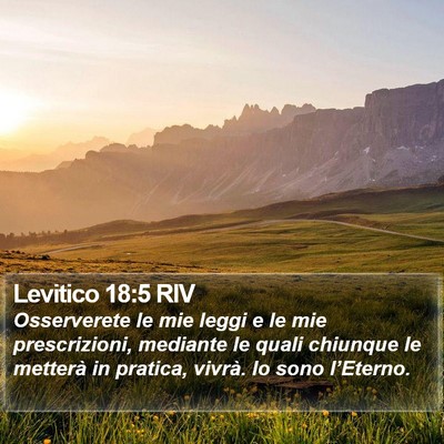 Levitico 18:5 RIV Bible Verse Image