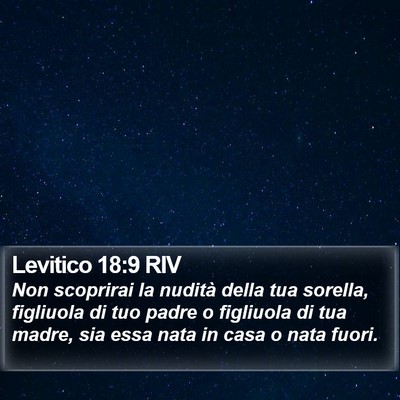 Levitico 18:9 RIV Bible Verse Image