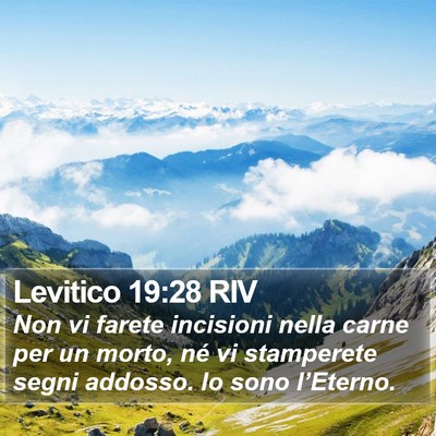 Levitico 19:28 RIV Bible Verse Image