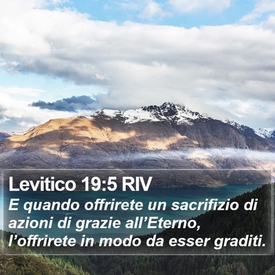 Levitico 19:5 RIV Bible Verse Image