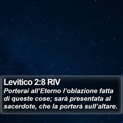 Levitico 2:8 RIV Bible Verse Image