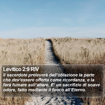 Levitico 2:9 RIV Bible Verse Image