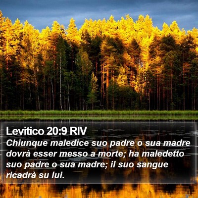 Levitico 20:9 RIV Bible Verse Image