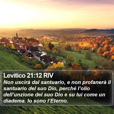 Levitico 21:12 RIV Bible Verse Image
