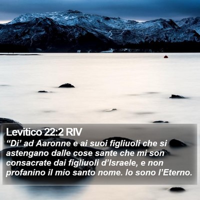 Levitico 22:2 RIV Bible Verse Image