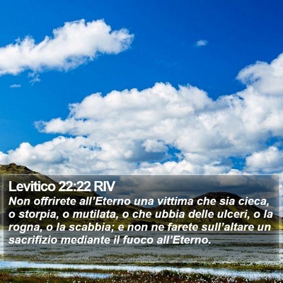 Levitico 22:22 RIV Bible Verse Image