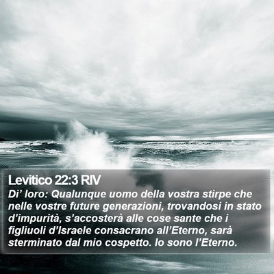 Levitico 22:3 RIV Bible Verse Image