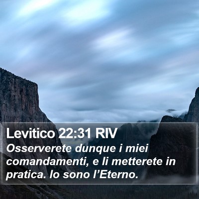 Levitico 22:31 RIV Bible Verse Image