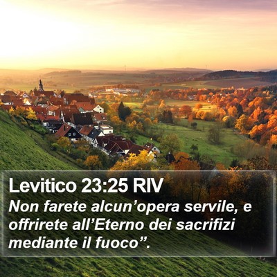 Levitico 23:25 RIV Bible Verse Image