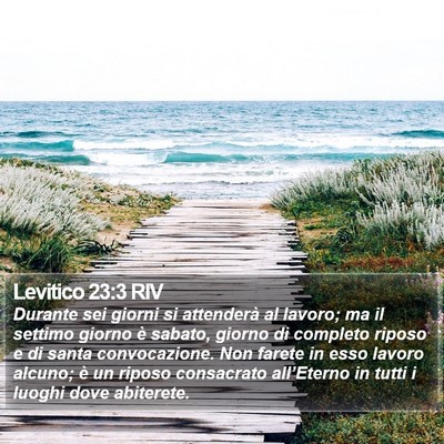 Levitico 23:3 RIV Bible Verse Image