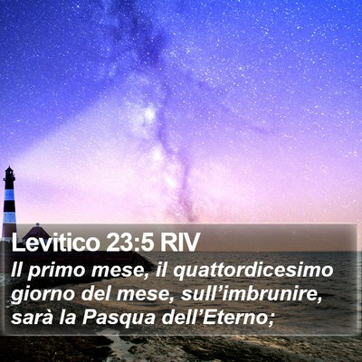 Levitico 23:5 RIV Bible Verse Image