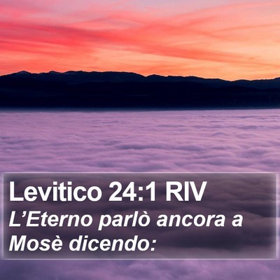 Levitico 24:1 RIV Bible Verse Image