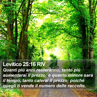 Levitico 25:16 RIV Bible Verse Image