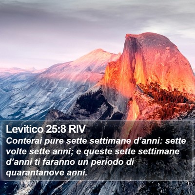 Levitico 25:8 RIV Bible Verse Image