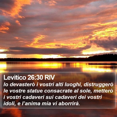 Levitico 26:30 RIV Bible Verse Image