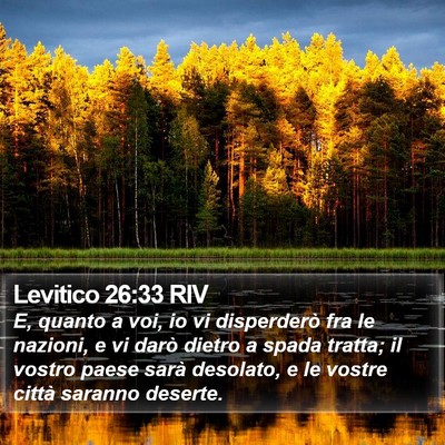 Levitico 26:33 RIV Bible Verse Image