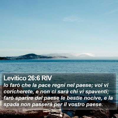 Levitico 26:6 RIV Bible Verse Image
