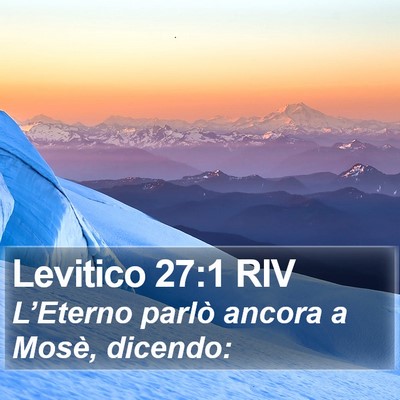 Levitico 27:1 RIV Bible Verse Image
