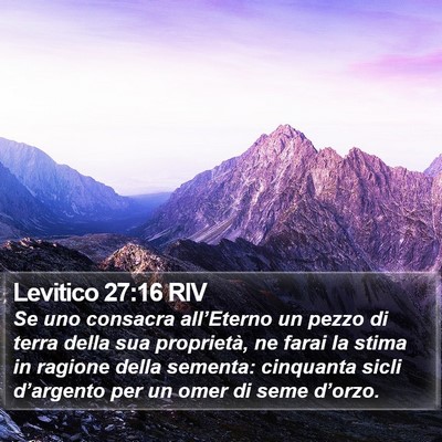 Levitico 27:16 RIV Bible Verse Image