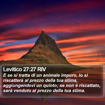 Levitico 27:27 RIV Bible Verse Image
