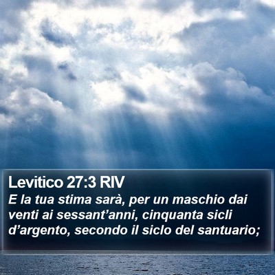 Levitico 27:3 RIV Bible Verse Image