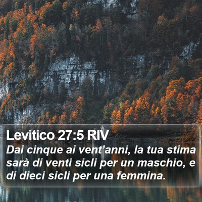 Levitico 27:5 RIV Bible Verse Image