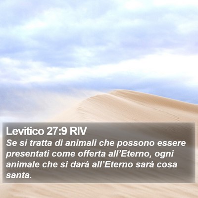 Levitico 27:9 RIV Bible Verse Image