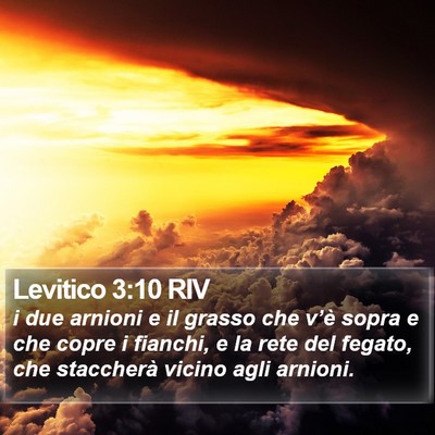 Levitico 3:10 RIV Bible Verse Image