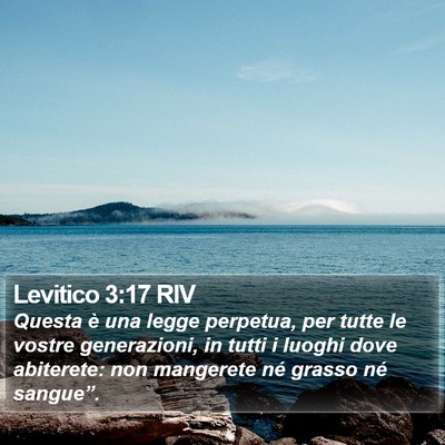 Levitico 3:17 RIV Bible Verse Image