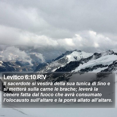 Levitico 6:10 RIV Bible Verse Image
