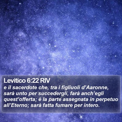 Levitico 6:22 RIV Bible Verse Image