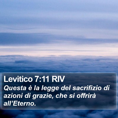 Levitico 7:11 RIV Bible Verse Image