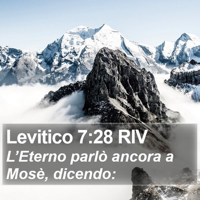 Levitico 7:28 RIV Bible Verse Image
