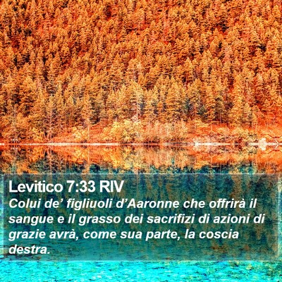 Levitico 7:33 RIV Bible Verse Image