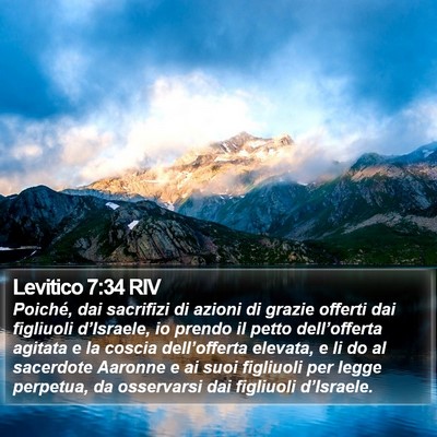 Levitico 7:34 RIV Bible Verse Image