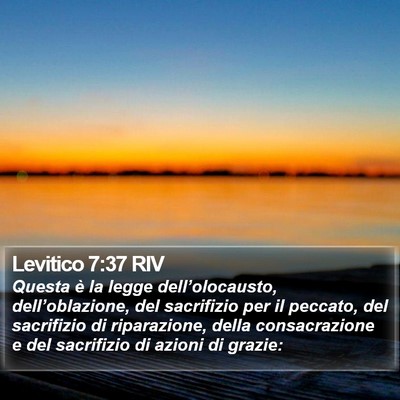 Levitico 7:37 RIV Bible Verse Image
