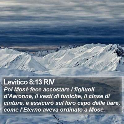 Levitico 8:13 RIV Bible Verse Image
