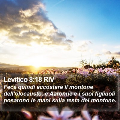 Levitico 8:18 RIV Bible Verse Image