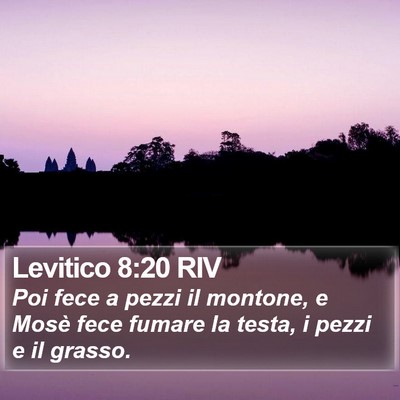 Levitico 8:20 RIV Bible Verse Image