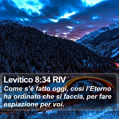Levitico 8:34 RIV Bible Verse Image