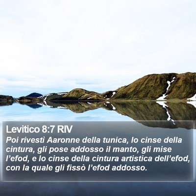 Levitico 8:7 RIV Bible Verse Image