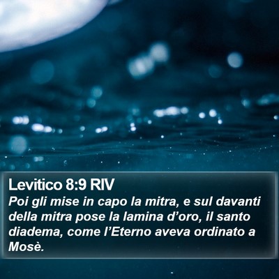 Levitico 8:9 RIV Bible Verse Image