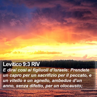 Levitico 9:3 RIV Bible Verse Image