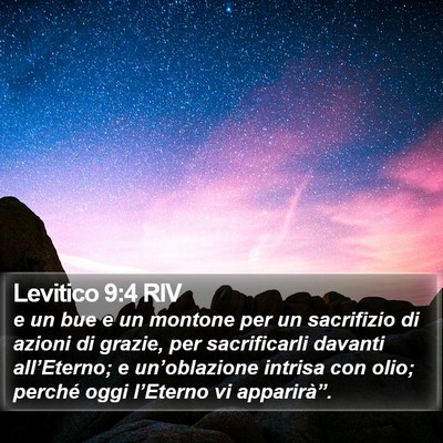 Levitico 9:4 RIV Bible Verse Image