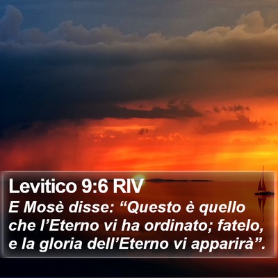 Levitico 9:6 RIV Bible Verse Image