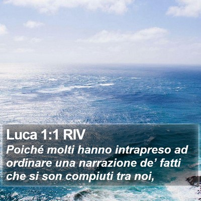 Luca 1:1 RIV Bible Verse Image