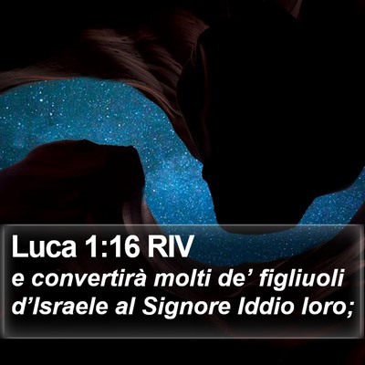 Luca 1:16 RIV Bible Verse Image