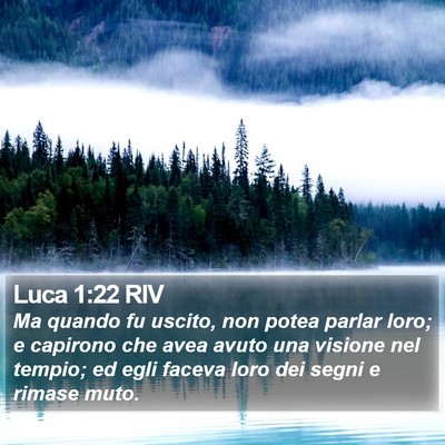 Luca 1:22 RIV Bible Verse Image