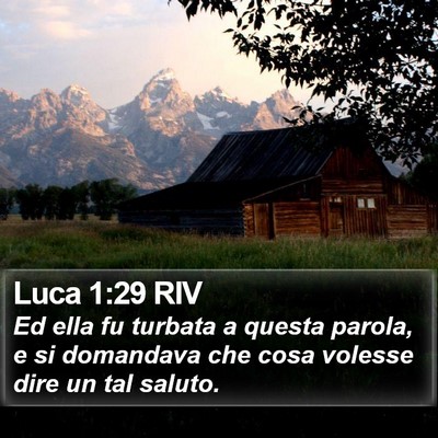 Luca 1:29 RIV Bible Verse Image