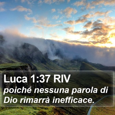 Luca 1:37 RIV Bible Verse Image